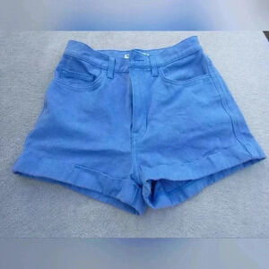 NWOT American Apparel High Waist Shorts, Size 27, color periwinkle (cornflower)